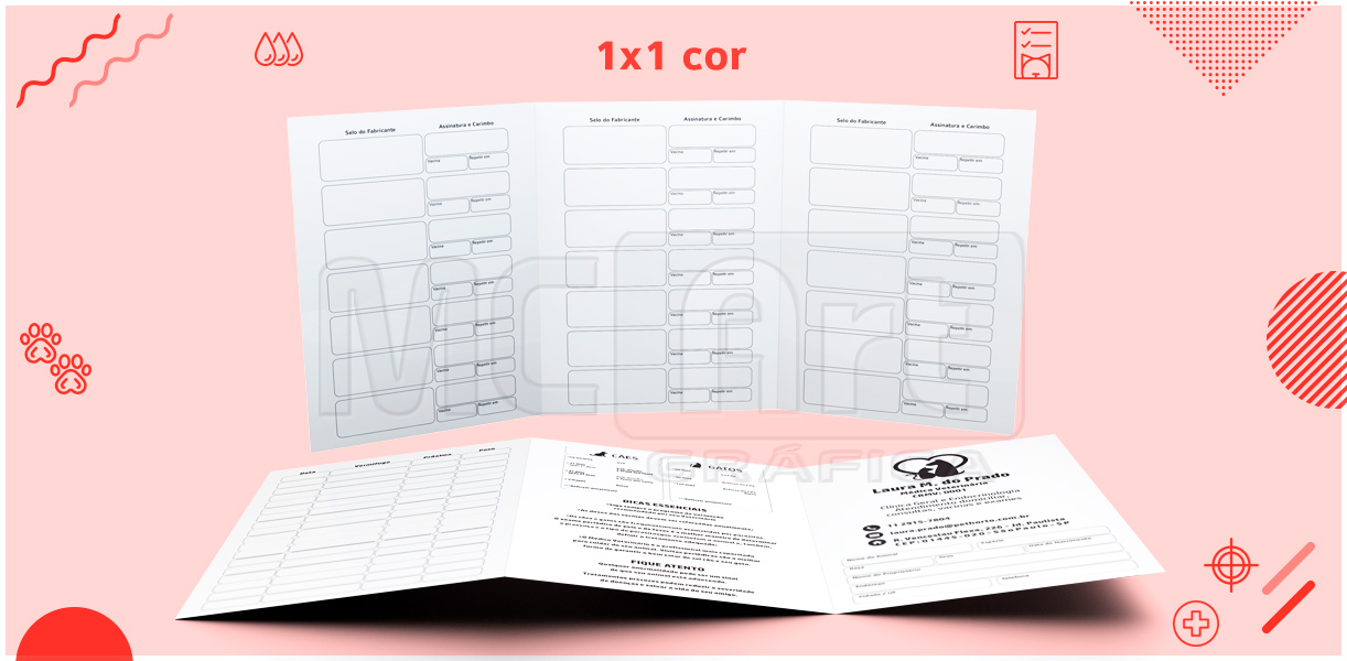 carteira de vacinação pet,carteira de vacinação cachorro,carteira de vacinação personalizada,carteira de vacinação veterinária,grafica em sp