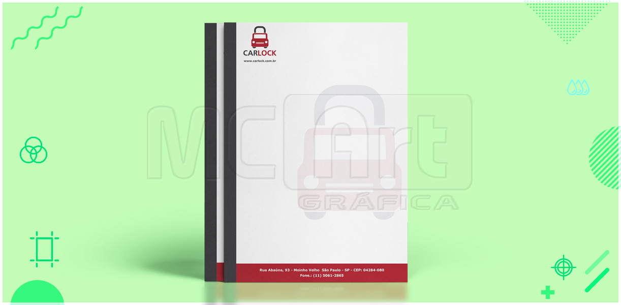 Papel Timbrado ou carta papel timbrado, papel carta, impressão de papel timbrado