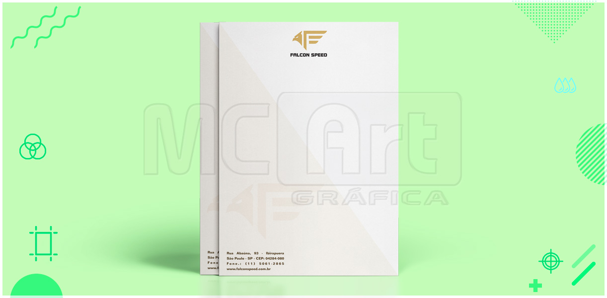 Papel Timbrado ou carta papel timbrado, papel carta, impressão de papel timbrado