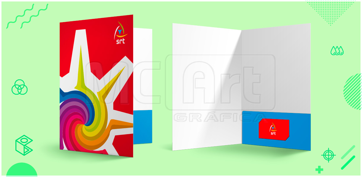 pastas personalizadas, pastas com bolsa, impressão de pastas com bolsa, pasta com aba interna