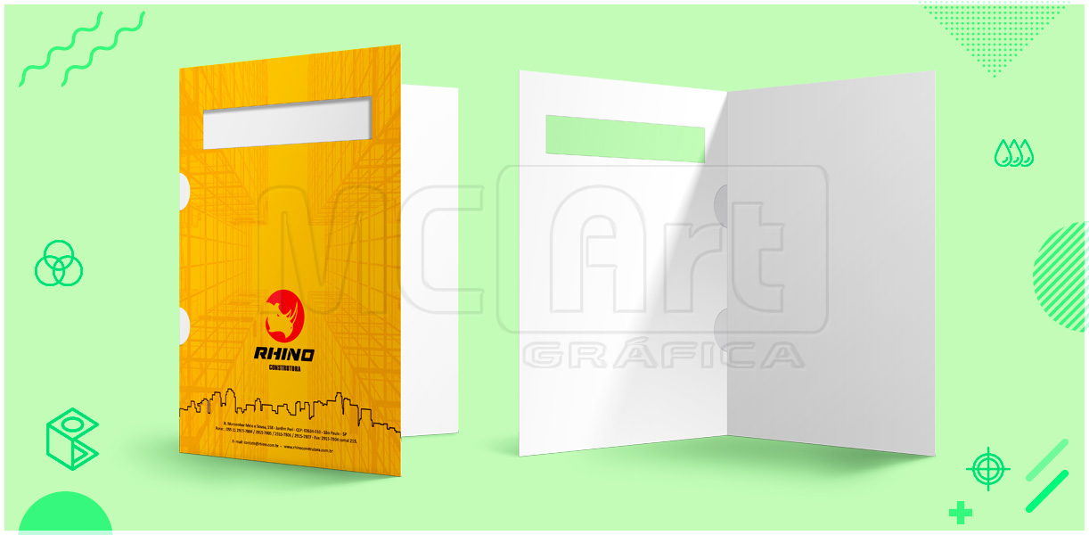 Pastas personalizadas com orelha e janela pastas com orelha e janela personalizadas, pastas de exames médicos, impressão de pastas com orelha e janela, gráfica sp
