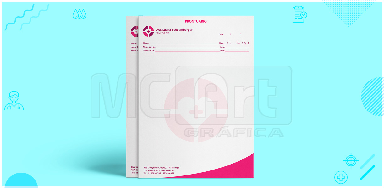 impressão de prontuários médicos, prontuário médico, prontuário de pacientes, papelaria médica, gráfica sp