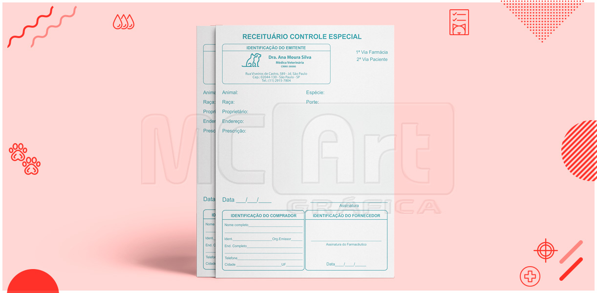 receituário de controle especial, receita controlada especial, receita para antibióticos