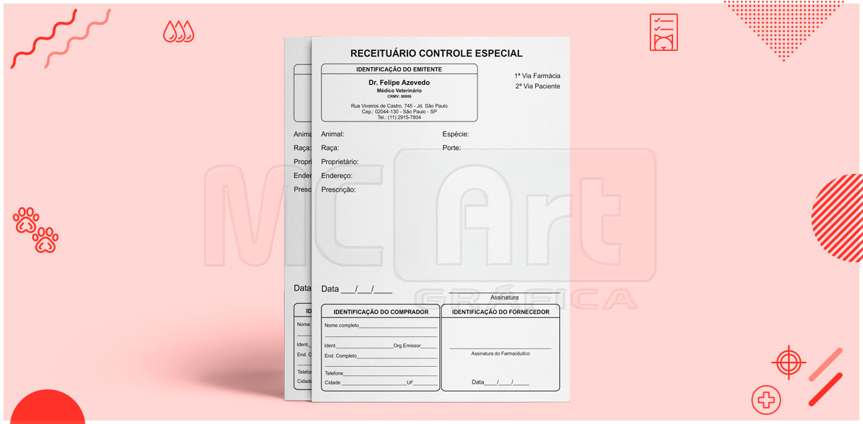 receituário de controle especial, receita controlada especial, receita para antibióticos
