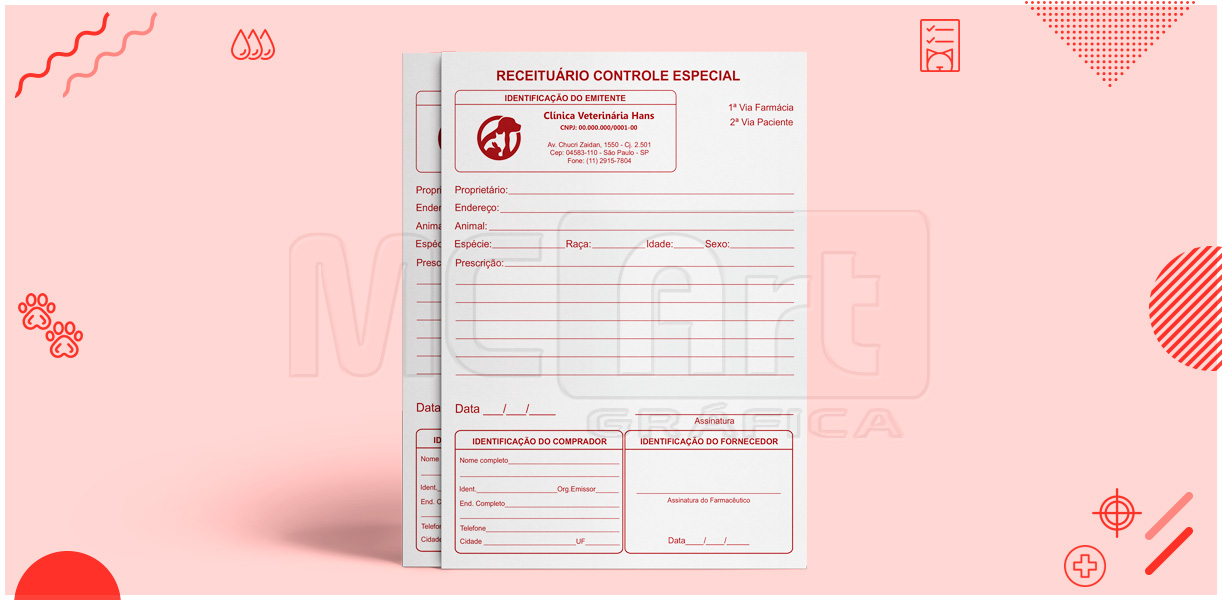 receituário de controle especial, receita controlada especial, receita para antibióticos