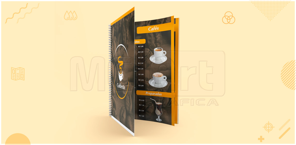 cardápios em pvc, cardápios com wire-o para restaurantes, cardápios personalizados com wire-o, impressão de cardápios em pvc, gráfica sp