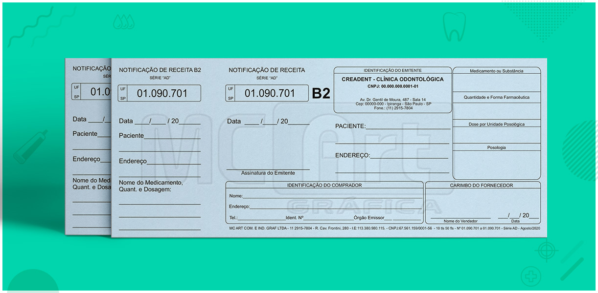 receituário médico personalizado, receituário médico, impressão de receituários